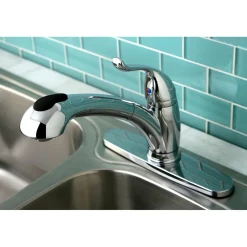 Kingston Brass Yosemite Single-Handle Pull-Out Kitchen Faucet