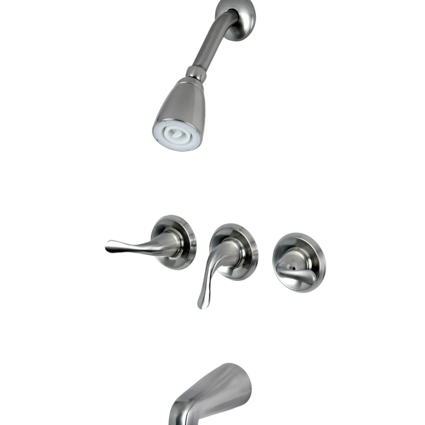 Kingston Brass Yosemite Three Handle Tub Shower Faucet