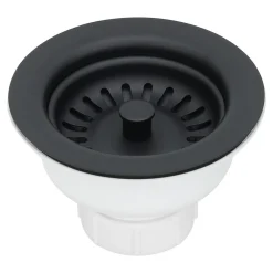 3.5″ Kitchen Basket Strainer Drain in Matte Black