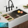 KRAUS Allyn Bridge Faucet with Pull-Down Sprayhead in Matte Black