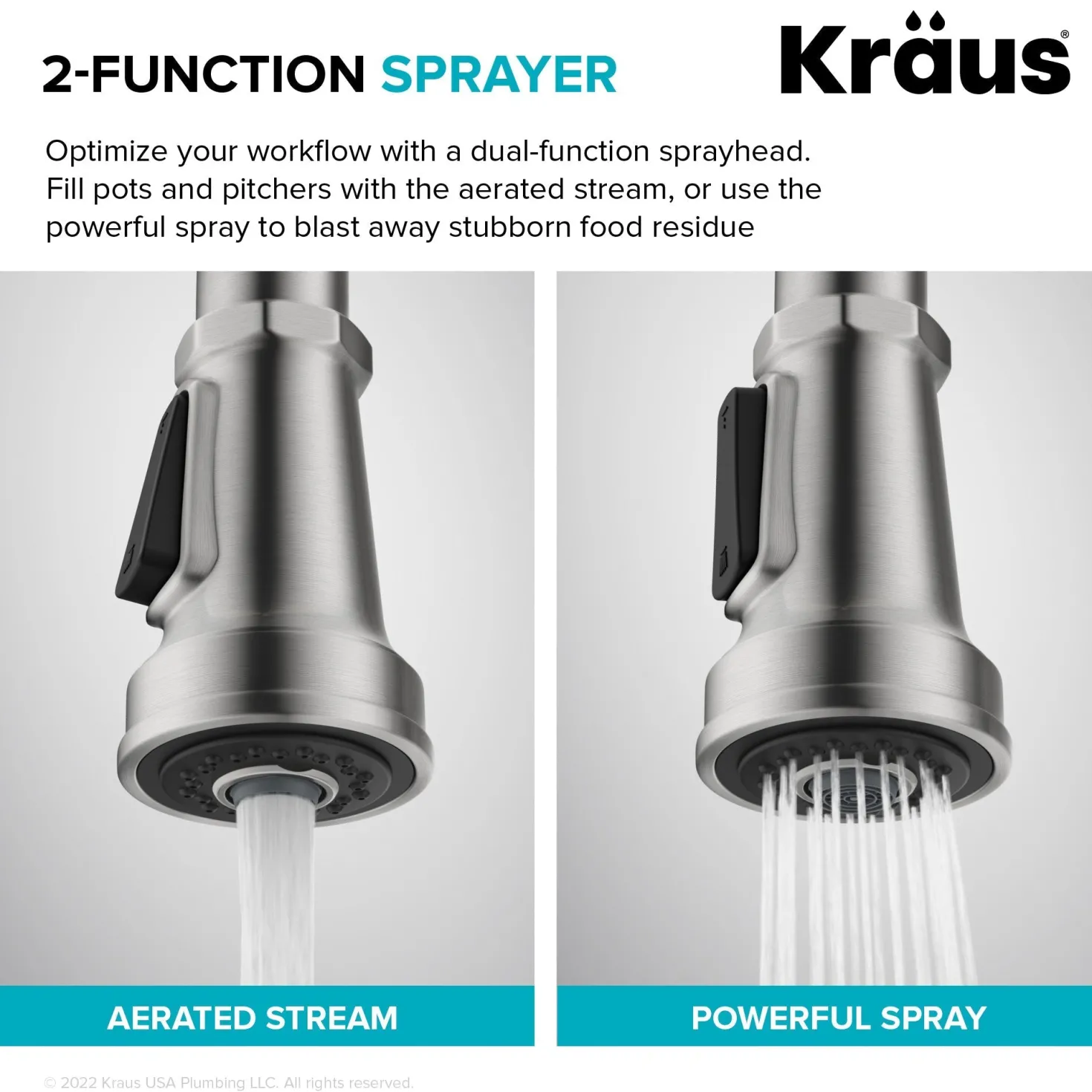 KRAUS Allyn Chrome Nut & Bolt Diamond Cut Kitchen Faucet