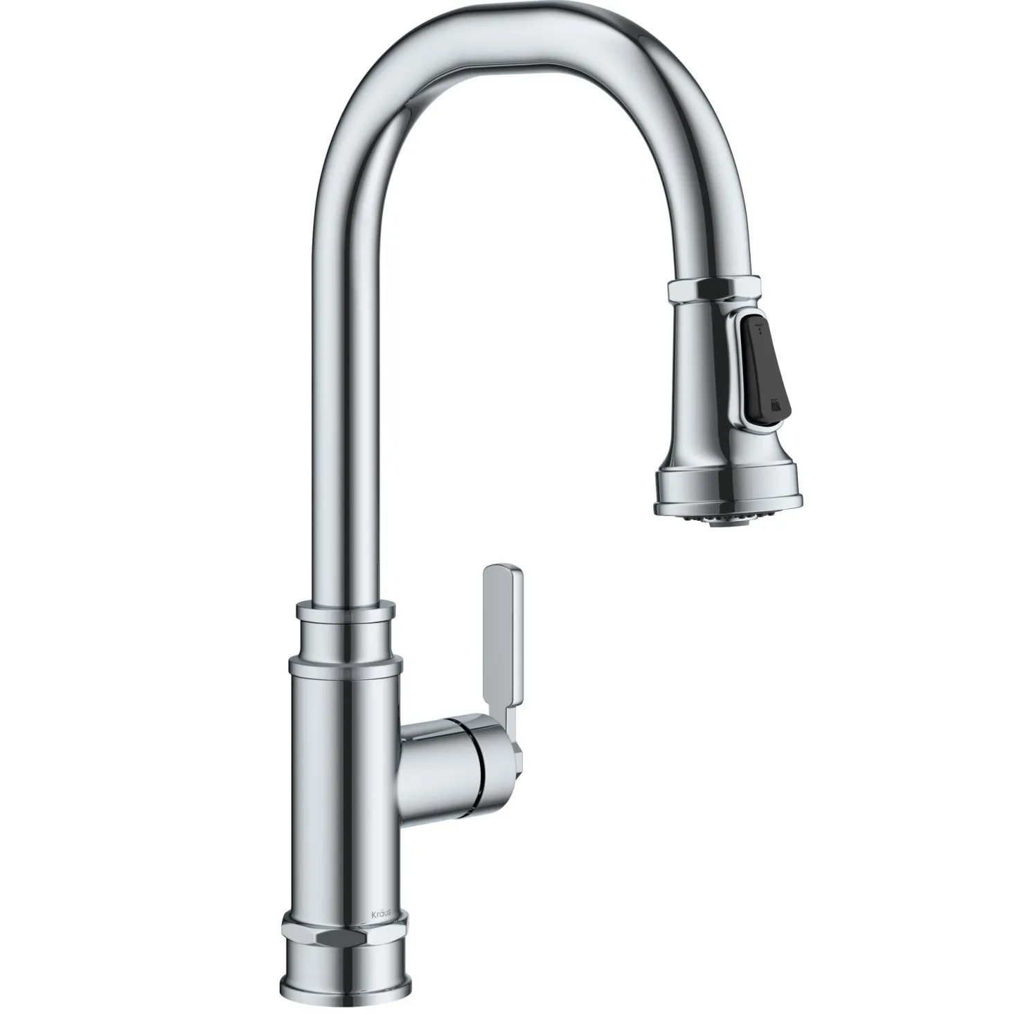 KRAUS Allyn Industrial Pull-Down Kitchen Faucet in Chrome