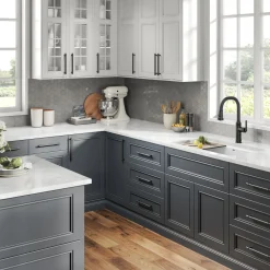KRAUS Allyn Matte Black Nut & Bolt Diamond Cut Kitchen Faucet