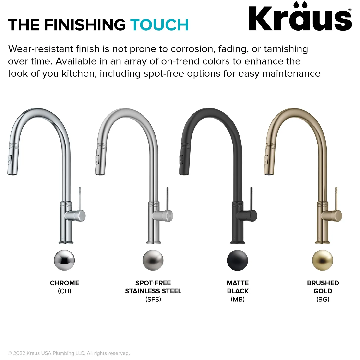 KRAUS Allyn Matte Black Single Handle Kitchen Faucet with Diamond Cut