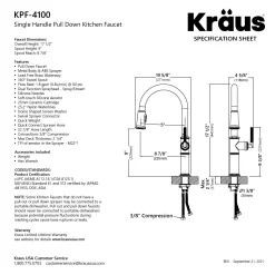KRAUS Allyn Nut & Bolt Diamond Cut Matte Black Kitchen Faucet