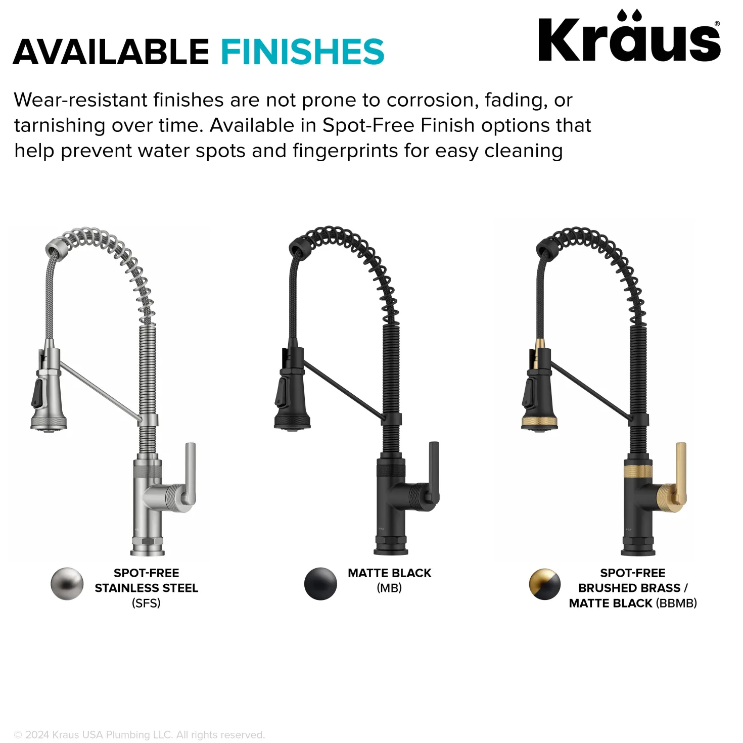 KRAUS Allyn Single Handle Pull Down Kitchen Faucet in Matte Black