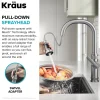 KRAUS Allyn Stainless Nut & Bolt Diamond Cut Kitchen Faucet