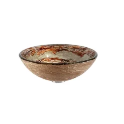 KRAUS Ares Glass Vessel Bathroom Sink with PU-MR