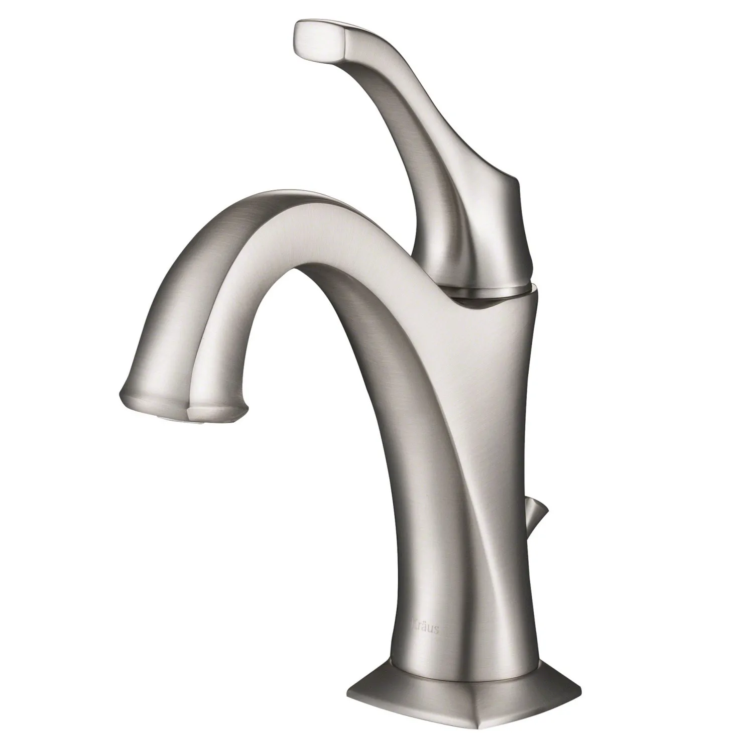 KRAUS Arlo Single Handle Basin Bathroom Faucet in Spot-Free all-Brite Brushed Nickel