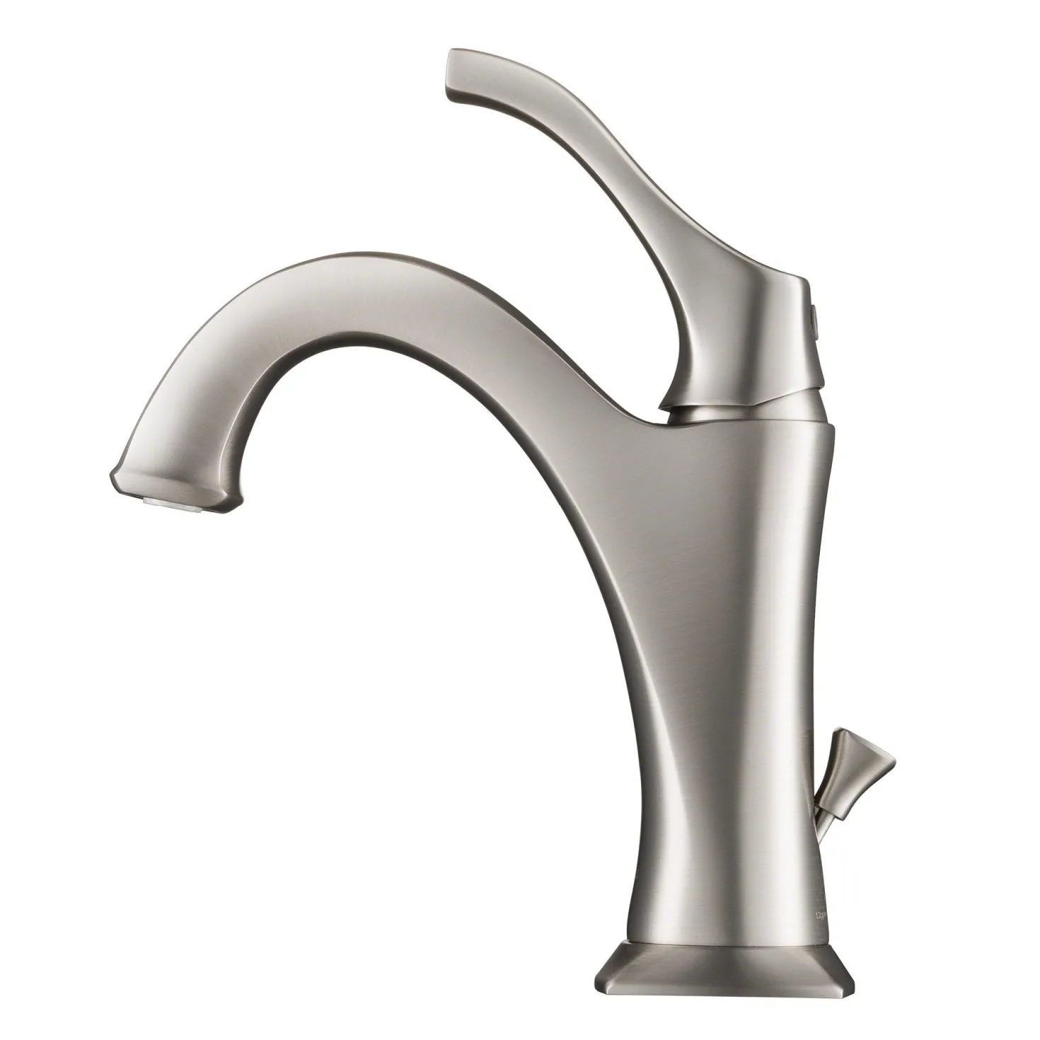 KRAUS Arlo Single Handle Basin Bathroom Faucet in Spot-Free all-Brite Brushed Nickel