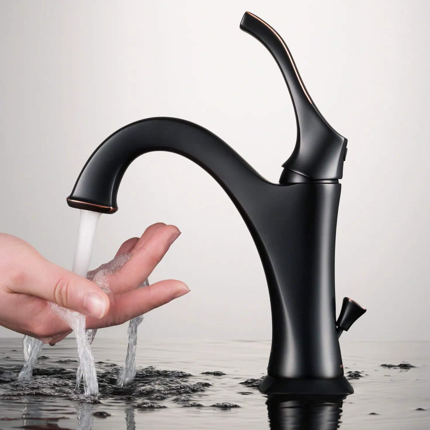 KRAUS Arlo Single Handle Basin Bathroom Faucet in Oil Rubbed Bronze