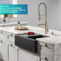KRAUS Artec Pro 2-Function Commercial Style Pre-Rinse Kitchen Faucet in Spot Free Antique Champagne Bronze with Soap Dispenser