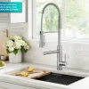 KRAUS Artec Pro 2-Function Single Handle Pull Down Kitchen Faucet in Spot-Free Stainless Steel