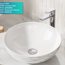 KRAUS Bathroom Sink Pop-Up Drain with Extended Thread