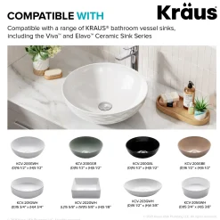 KRAUS Bathroom Sink Pop-Up Drain with Extended Thread