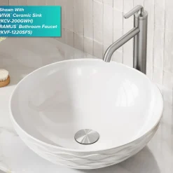 KRAUS Bathroom Sink Pop-Up Drain with Extended Thread