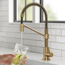 KRAUS Bolden Drinking Water Filter Faucet in Brushed Brass