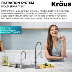 KRAUS Bolden Drinking Water Filter Faucet in Brushed Brass