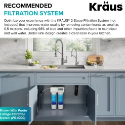 KRAUS Bolden Drinking Water Filter Faucet in Brushed Brass