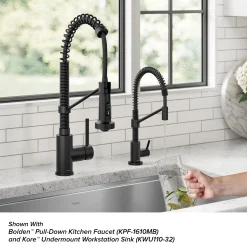 KRAUS Bolden Drinking Water Filter Faucet in Matte Black
