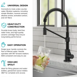 KRAUS Bolden Drinking Water Filter Faucet in Matte Black