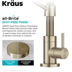 KRAUS Bolden Drinking Water Filter Faucet in Spot-Free Antique Bronze
