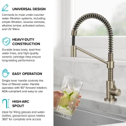 KRAUS Bolden Drinking Water Filter Faucet in Spot-Free Antique Bronze