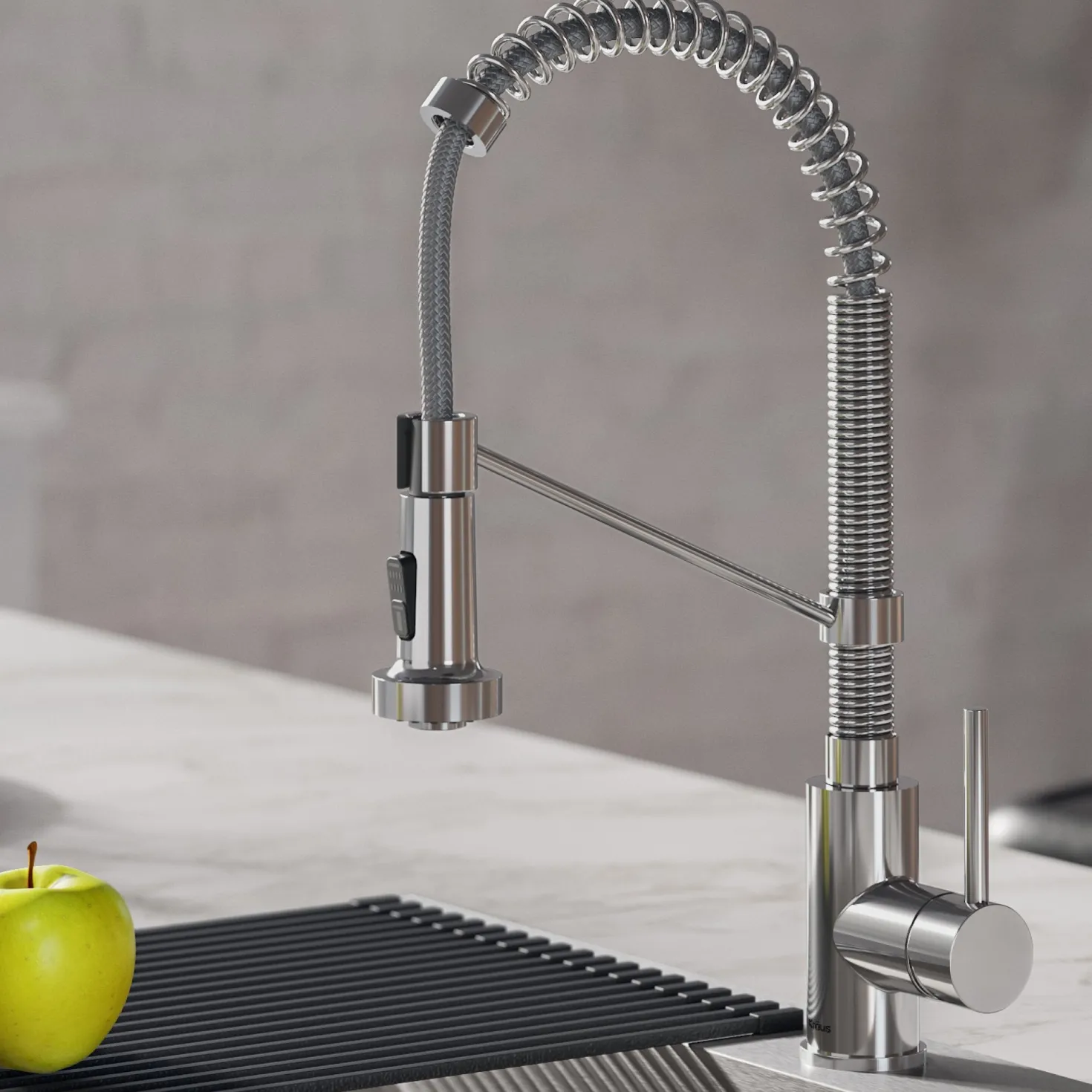 KRAUS Bolden 18-Inch Commercial Kitchen Faucet with Pull-Down Sprayhead in Chrome
