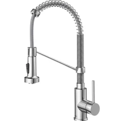 KRAUS Bolden 18-Inch Commercial Kitchen Faucet with Pull-Down Sprayhead in Chrome