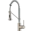 KRAUS Bolden 18-Inch Commercial Kitchen Faucet with Pull-Down Sprayhead in Spot Free Stainless Steel/Chrome