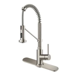 KRAUS Bolden 18-Inch Commercial Kitchen Faucet with Pull-Down Sprayhead in Spot Free Stainless