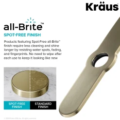 KRAUS Bolden 18-Inch Commercial Kitchen Faucet with Pull-Down Sprayhead in Spot Free Antique Champagne Bronze