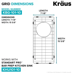 KRAUS Bottom Grid for KHU101-10 Bar Sink
