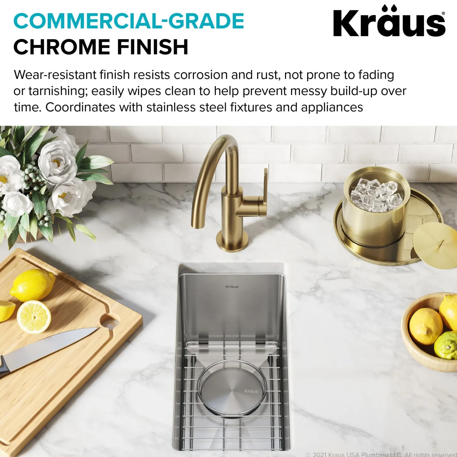 KRAUS Bottom Grid for KHU101-10 Bar Sink