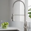 KRAUS Britt Commercial Style Kitchen Faucet in All-Brite Spot Free Stainless Steel
