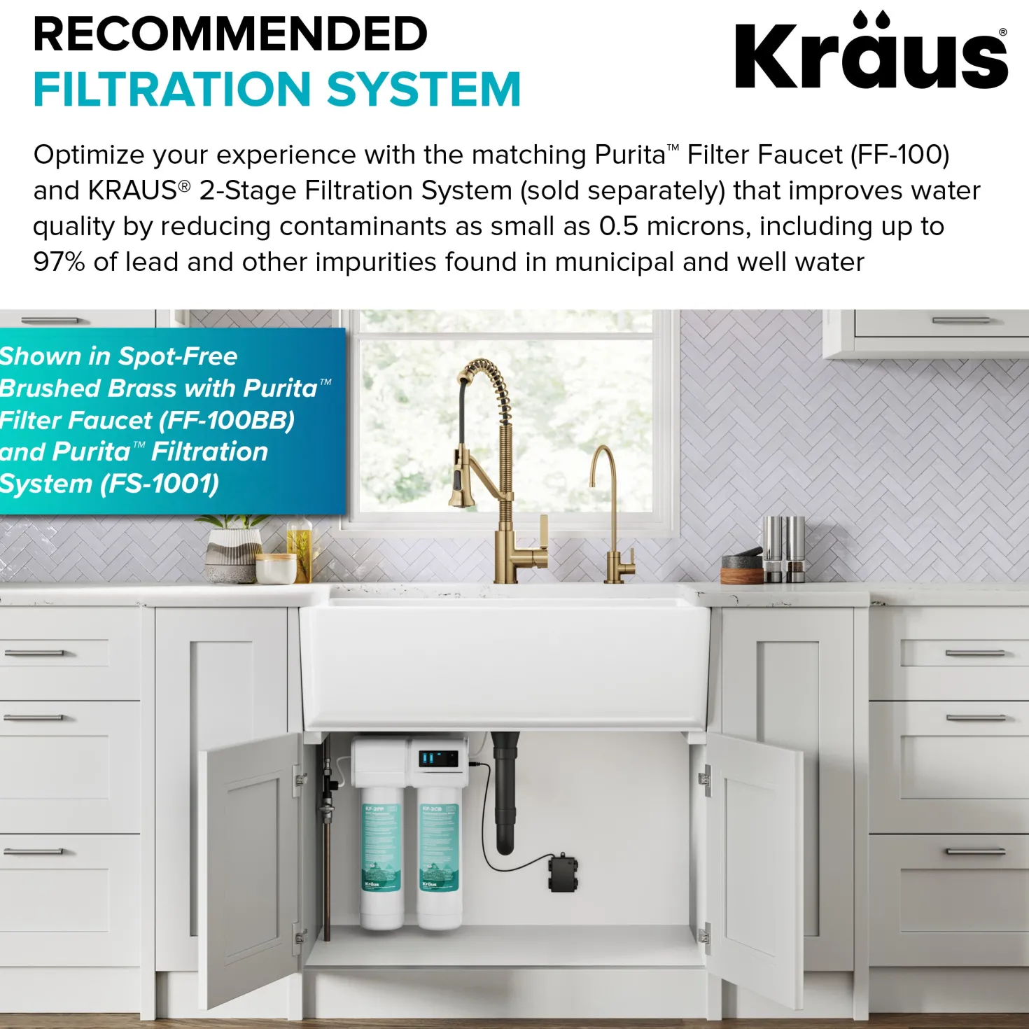 KRAUS Britt Single Handle Pull Down Kitchen Faucet in Matte Black