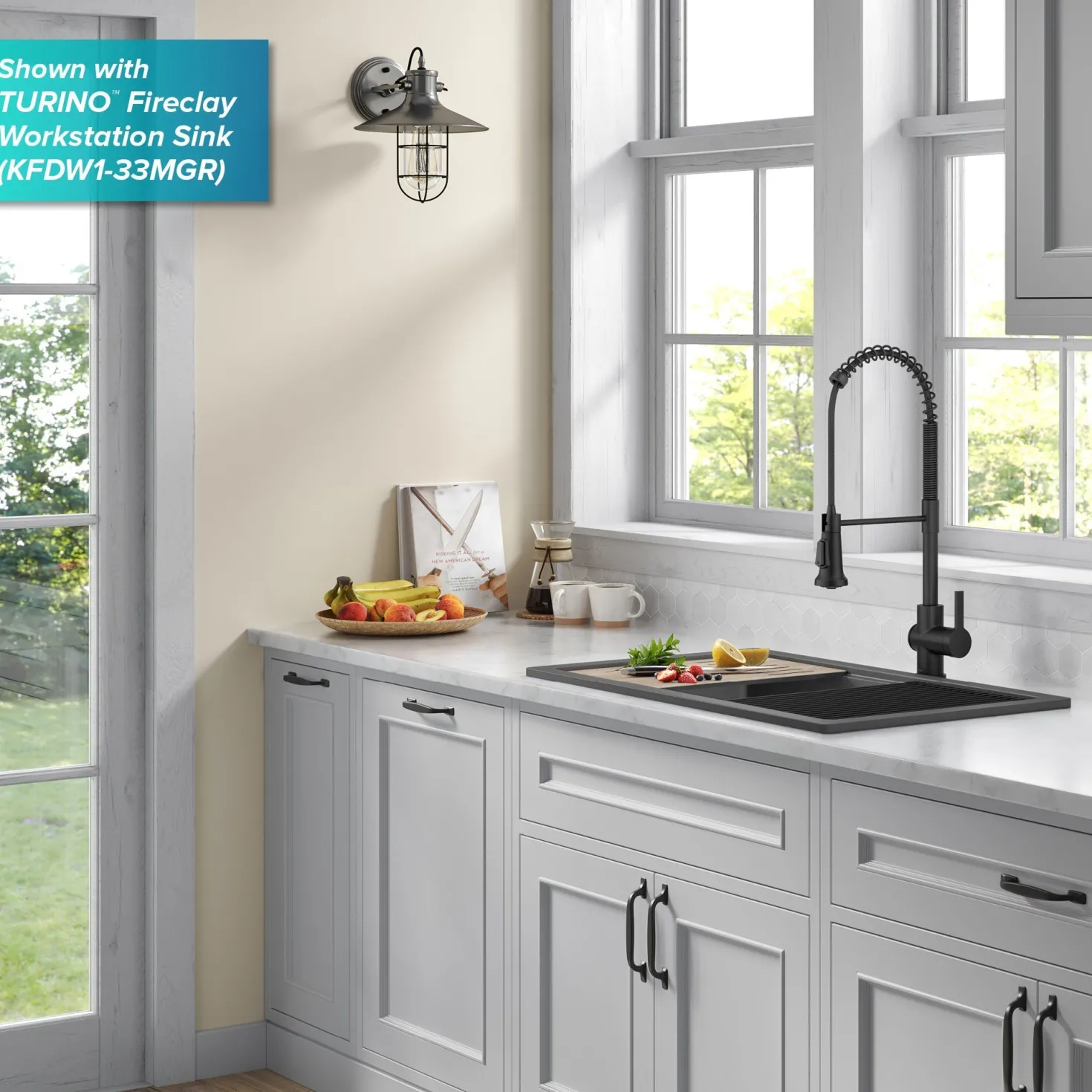 KRAUS Britt Touchless Pull-Down Single Handle Faucet in Matte Black