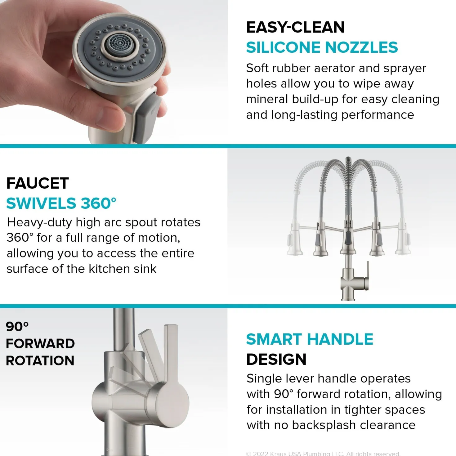 KRAUS Britt Touchless Pull-Down Single Handle Faucet in Matte Black