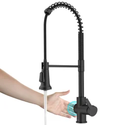 KRAUS Britt Touchless Pull-Down Single Handle Faucet in Matte Black