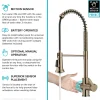 KRAUS Britt Touchless Pull-Down Single Handle Faucet in Spot Free Antique Champagne Bronze