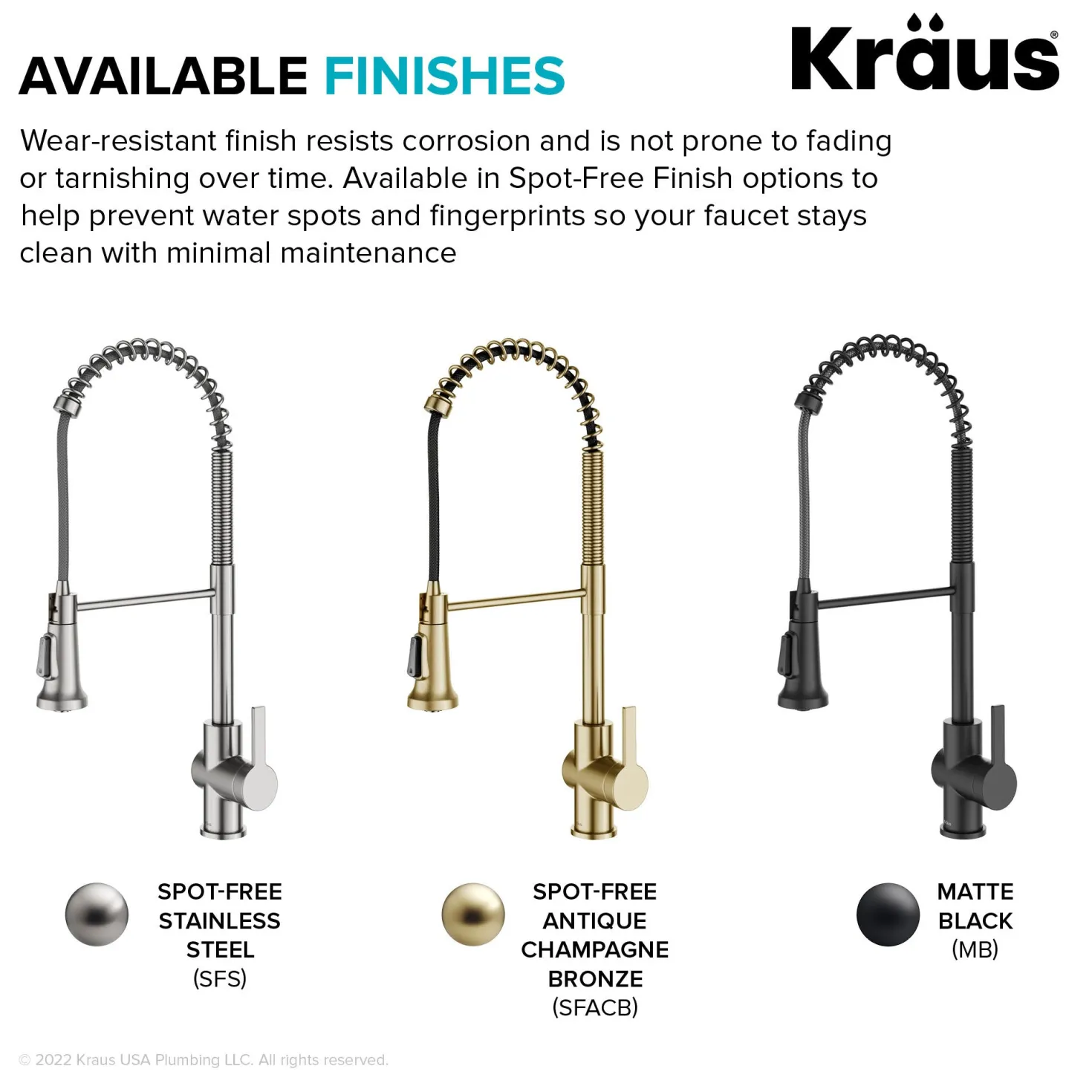 KRAUS Britt Touchless Pull-Down Single Handle Faucet in Spot Free Antique Champagne Bronze