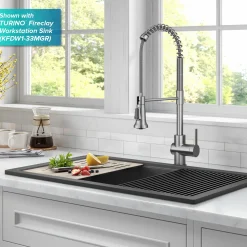 KRAUS Britt Touchless Pull-Down Single Handle Faucet in Spot Free Stainless Steel