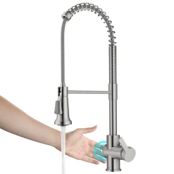 KRAUS Britt Touchless Pull-Down Single Handle Faucet in Spot Free Stainless Steel