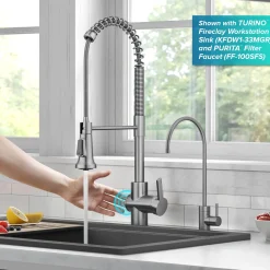 KRAUS Britt Touchless Pull-Down Single Handle Faucet in Spot Free Stainless Steel
