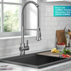 KRAUS Britt Touchless Pull-Down Single Handle Faucet in Spot Free Stainless Steel
