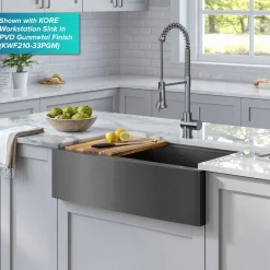 KRAUS Britt Touchless Pull-Down Single Handle Faucet in Spot Free Stainless Steel