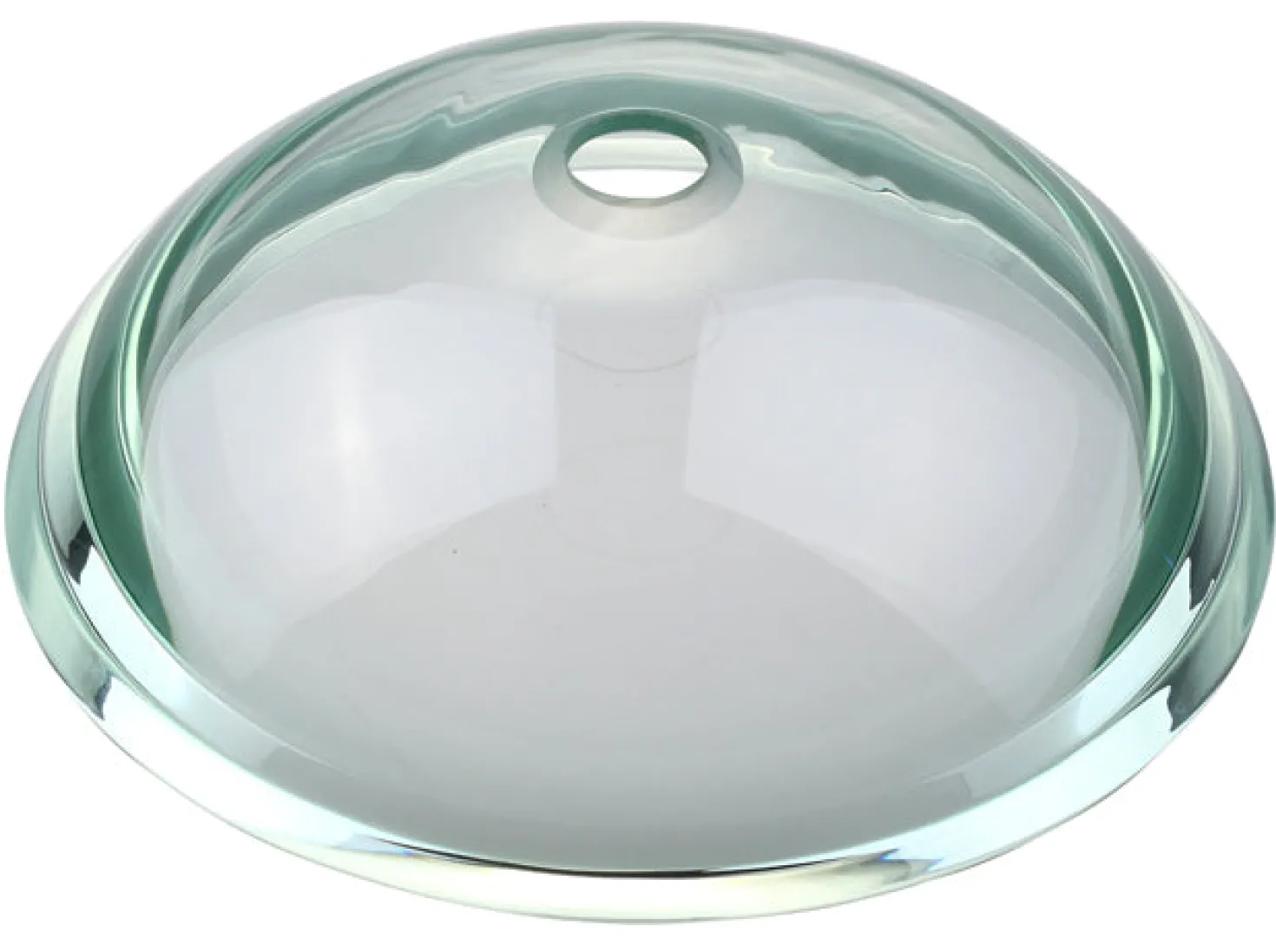 KRAUS Clear 34mm edge Glass Vessel Bathroom Sink with PU-MR