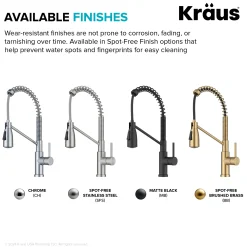 KRAUS Coda Commercial Style Single Handle Pull Down Kitchen Faucet in Matte Black