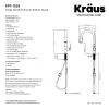 KRAUS Coda Single Handle Pull Down Kitchen Faucet in Chrome