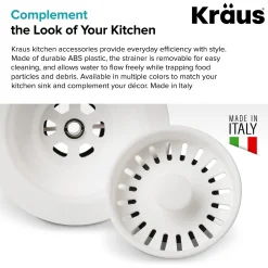KRAUS Color Matched Kitchen Sink Strainer